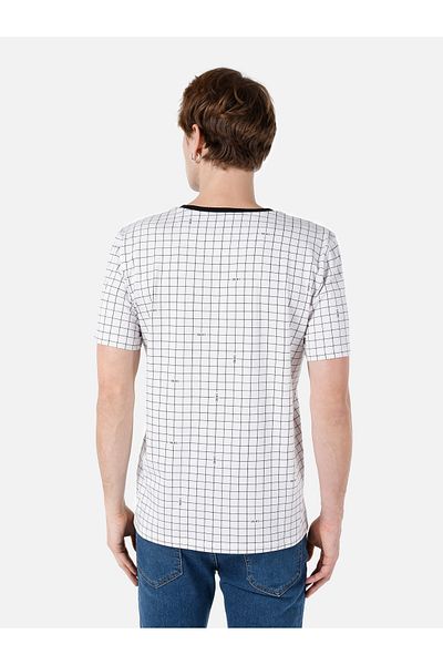 Colin's Tricou cu mânecă scurtă pentru bărbați, cu decolteu normal, alb, Cl 1067708