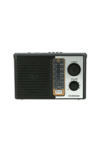 Olsenmark Portable 4 Band Radio OMR1270 Black/Silver