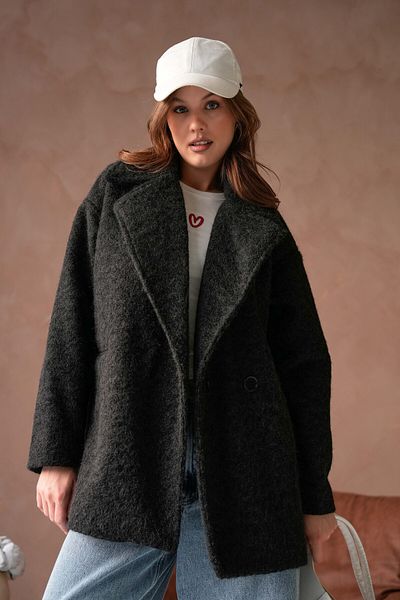 VOLT CLOTHİNG Gefütterte Wollblazerjacke für Damen