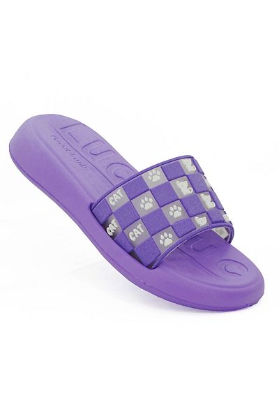 LETAO Good Luck Women's Black Comfortable Beach Pool Wet Floor Slippers