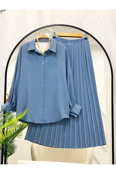 YEDİLALE Tesettes Tee with Skirt Plises