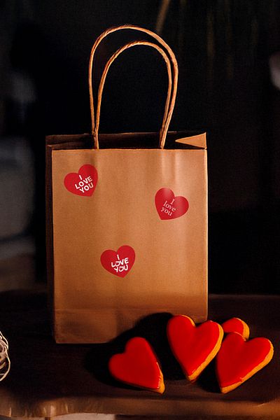Artikel Valentine's Day Special 84 Pieces of Stickers with I Love You Written, Gift Package Sticker 3 Sheets