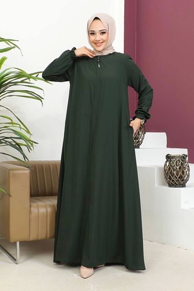 Nevayla Moda Μεγάλη Χακι Μεβλάνα Φεράτσε - Μετάξι / F0123