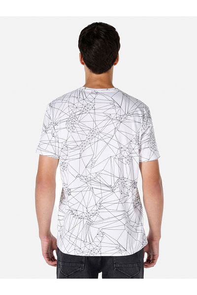 Colin's Tricou alb pentru bărbați - mâneci