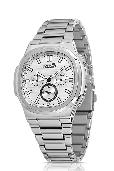 Polo Air Men's Silver Color Metal Cord Wrist Watch - Pl-0924E4X