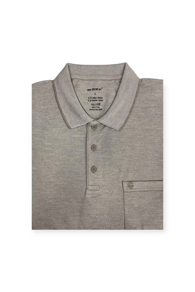 Sadık Collection تي شيرت Ercan Knitwear للرجال مقاس كبير من القطن المنسوج بيا...