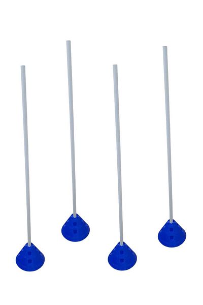 Mrt Set of 4 Blue Slalom Sticks and Large Training Bowl