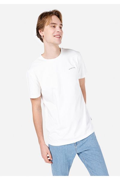 Colin's Tricou alb cu mânecă scurtă pentru bărbați, cu gât rotund, confortabil