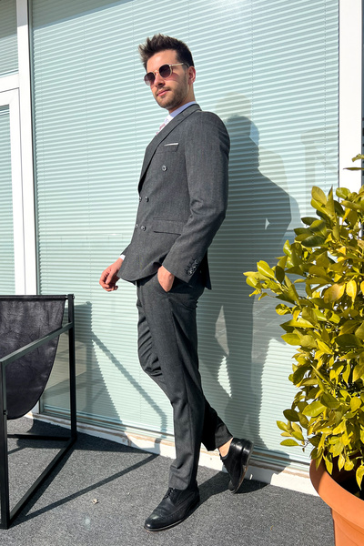 ModaPlaza Erkek Kruvaze Takım Elbise 4027