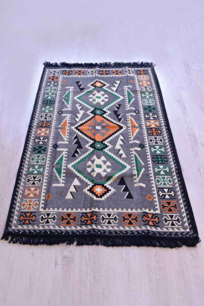 BAKIRÖZÜ HOME Şark Köşesi Halısı Modelleri Otantik Kilim Anadolu Gri