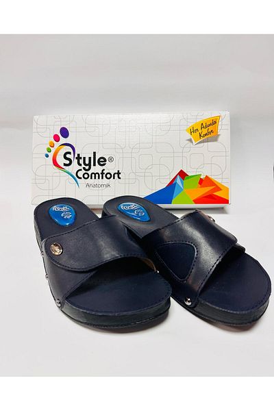 STYLE COMFORT Papuci ortopedici Hallux Valgus cu talpă anatomică, proeminență osoasă și pinteni călcâi, cu velcro Schwjl.03