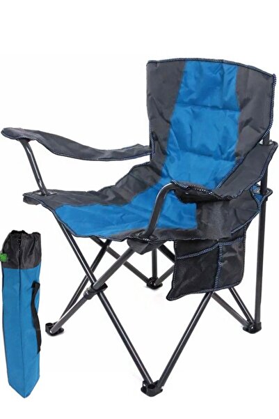 Cady One كرسي قابل للطي للتخييم والرحلات مع جيب جانبي وحامل أكواب