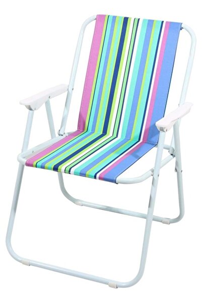 Cady One كرسي شاطئي قابل للطي بنمط مخطط للاستخدام في الفناء والصيد والنزهات و...