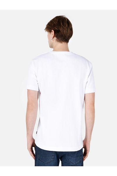 Colin's Tricou alb pentru bărbați - mâneci
