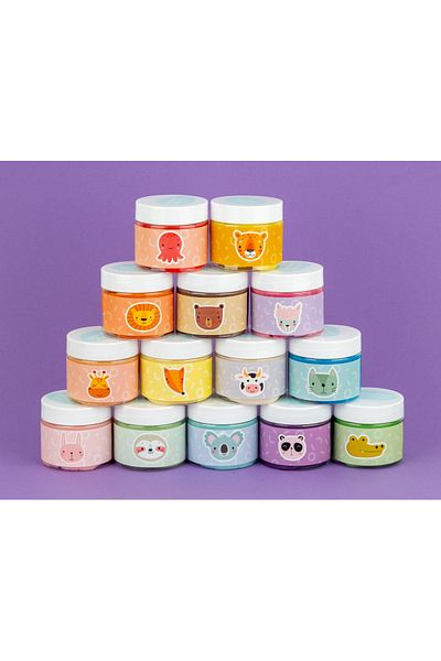 Bonnie Play Dough Bonimo Play Dough Natural Play Dough Set of 9 9*150gr