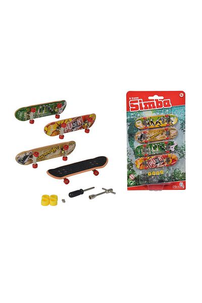 NillyToys 103306084   Finger Skateboard 4 Pcs Set