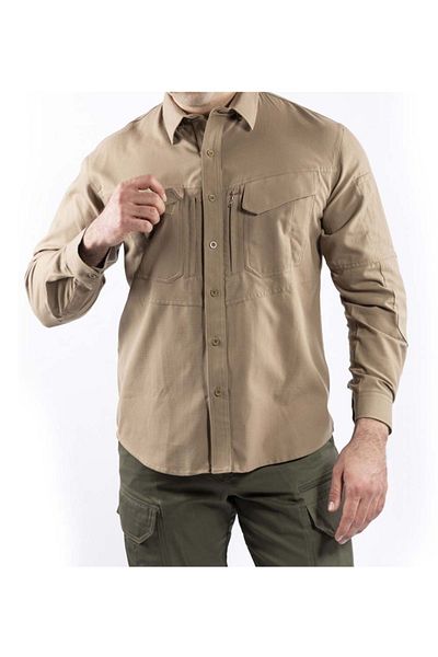 VAV WEAR Ανδρικό πουκάμισο Tactical Cotton εξωτερικού χώρου Tactec01
