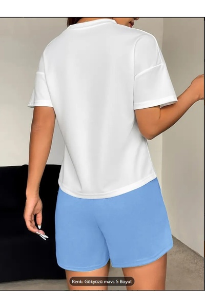 Derays Brooklyn nyomott színes női alsó - felső rövidnadrág - póló szett