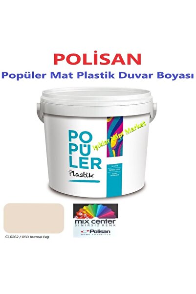 Polisan Popüler-plastik-mat-iç Cephe Duvar Boyası-kumsal Bej