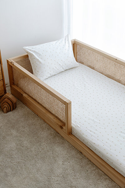 TBA COLLECTION Single Elastic Sheet Set | Daisy Leaves