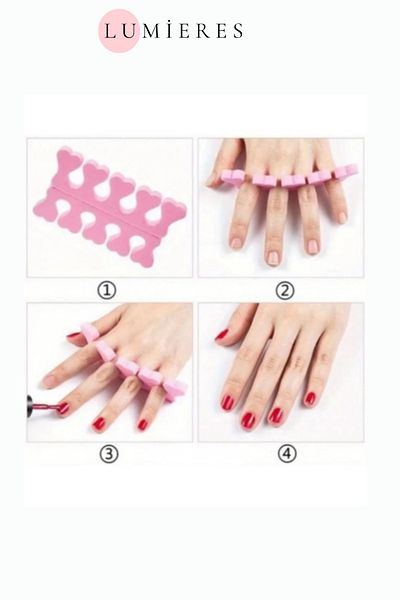 Lumieres Soft Flexible Finger Separator 5 Pieces Special Series Manicure Pedicure Apparatus