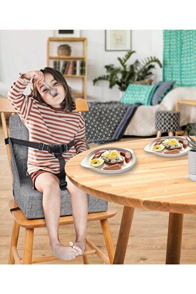 RevuBaby Bağlama Kemerli Mama Sandalyesi Sandalye Yükseltici Minder