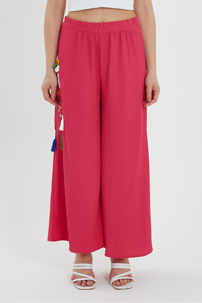 Rodi Kadın Yanı Nakışlı Örme Pantolon Rd24yb110913