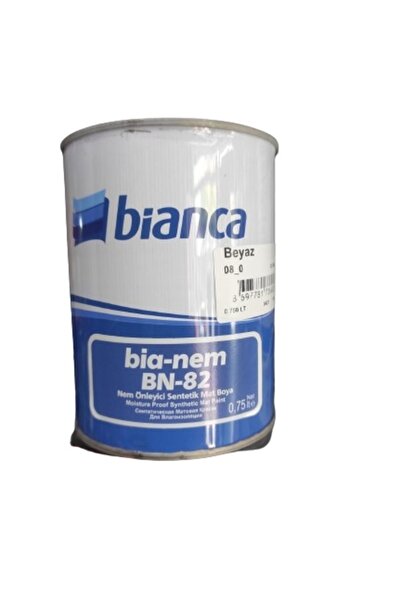 Bianca Bia-Nem Rutubet Önleyici Sentetik Mat Boya 0.75 L Beyaz