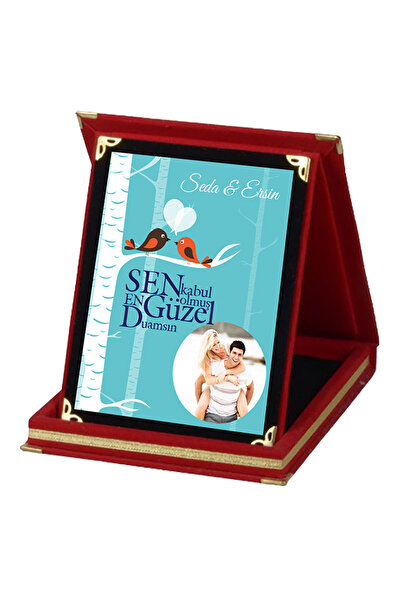 enozeli Kişiye Özel Resimli Sevgili Plaketi