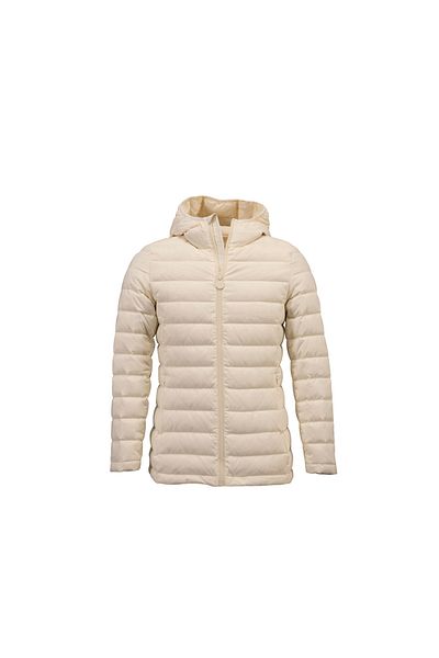 Penelope Lulu Collection - 100% Goose Feather Coat, Ecru, L