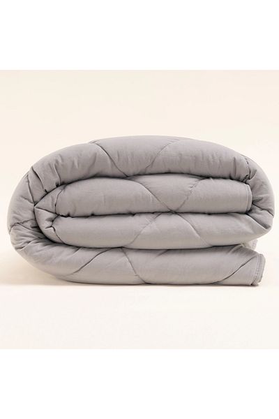 Penelope Microfiber Fabric Double Gray Pillow Quilt Set - Colors in Comfort