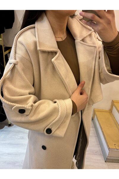 ROSSA Παλτό oversized με διαγώνια επένδυση