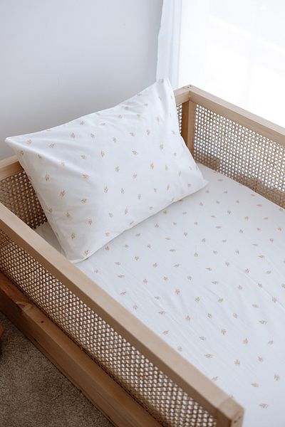TBA COLLECTION Single Elastic Sheet Set |   Simple Brown Leaves