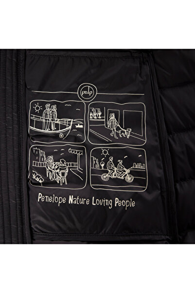 Penelope Black XL 100% Goose Feather Coat - Lulu Collection