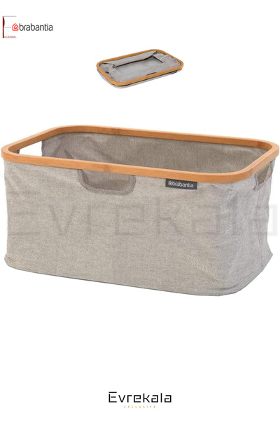 Brabantia Katlanabilir Çamaşır Sepeti 40 Litre Katlanır Kumaş Sepet -evrekala...