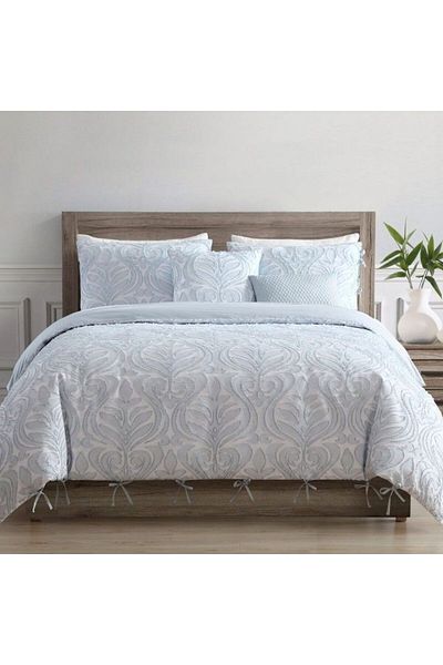 Orange Bed & Bath Zaha 100% Cotton Comforter Set 8 Piece Blue 270 X 230