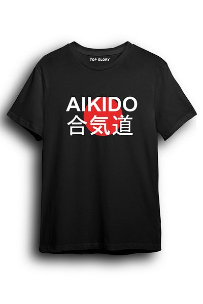 TOP GLORY Προσαρμοσμένο σχέδιο T-Shirt Aikido - AW1010