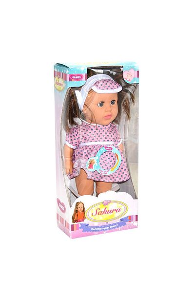 NillyToys 2671 Gamze, Talking Sakura Doll with Played Eyes
