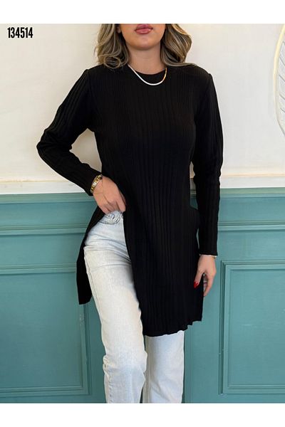 Kokosh moda Γυναικεία πλεκτή μπλούζα με μακρυμάνικη λαιμόκοψη