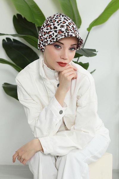 Aisha's Design قبعة من القطن الممشط - بونيه، B-73YD