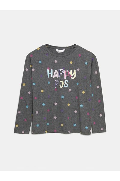LC Waikiki Lcw Young Mixed Crew Neck Printed Women's Pajamas Set