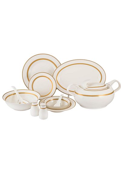 Dania Porcelain dining set, 75 pieces, serves 12 people