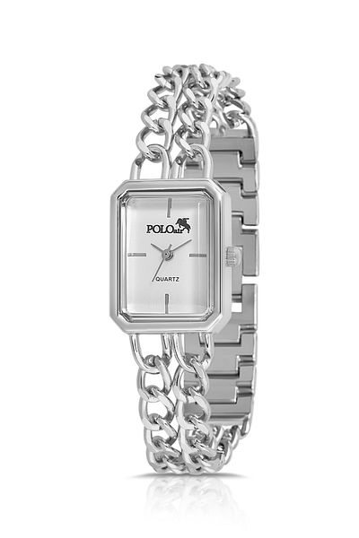 Polo Air Vintage Silver Women's Wristwatch - Chain Cord Pl-1503B2X