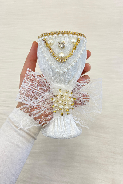 ZEYMERADE إبرة بيضاء لمجوهرات الزفاف، حناء ليلة العروس العريس وعد الخطوبة ختا...