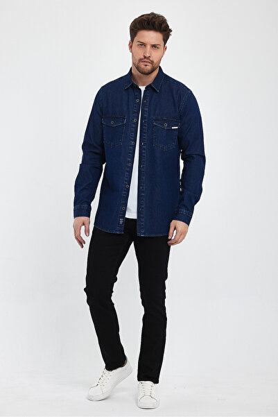 Rodi Alex 014 Мъжка дънкова риза Slim Fit Rd24ke031184