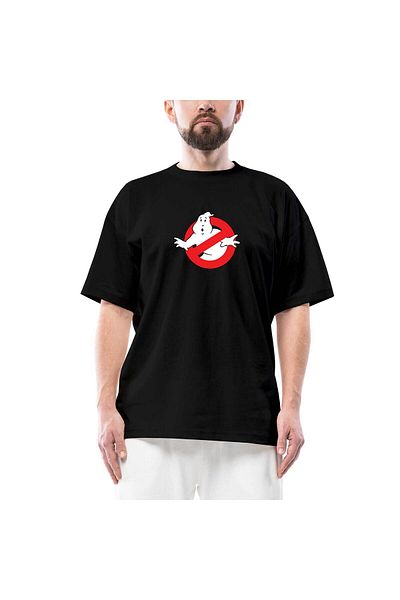 Z zepplin Ghostbusters Light Oversize Μαύρο T-Shirt