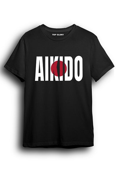 TOP GLORY Μπλουζάκι Aikido - Προσαρμοσμένο σχέδιο, Μοντέλο AW1005