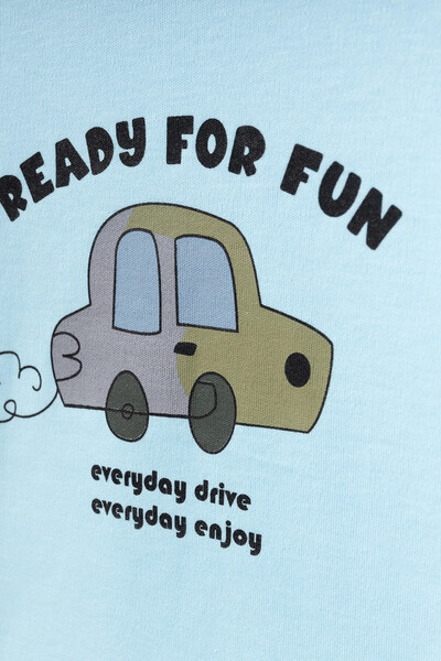 My Hanne Ready Araba Baskılı Erkek Bebek Pijama Takımı