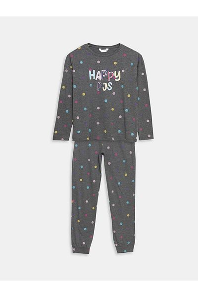 LC Waikiki Lcw Young Mixed Crew Neck Printed Women's Pajamas Set