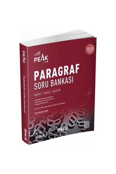Ünlü Yayınları Best Peak Tyt Ayt Paragraf Soru Bankası